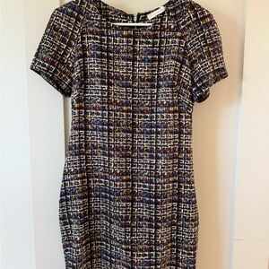 Lush Multicolor Tweed Dress